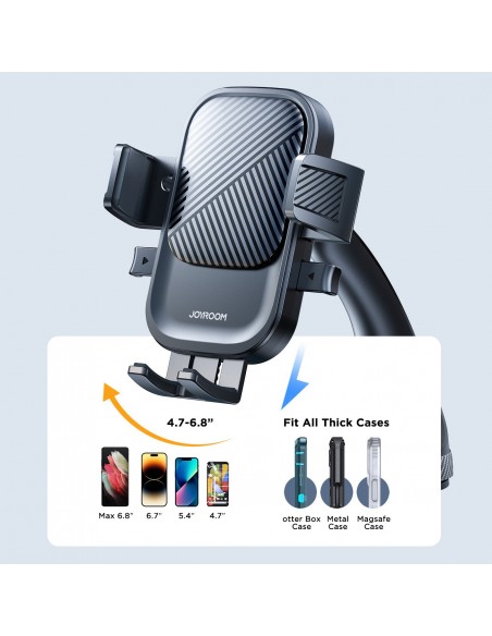 Automobilinis telefono laikiklis Joyroom JR-OK6 (windshield) juodas
