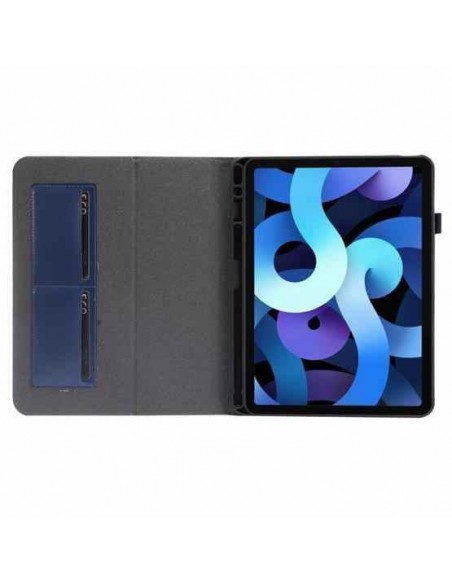 Dėklas Folding Leather Nokia T21 tamsiai mėlynas