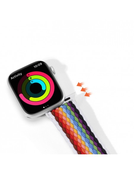 Apyrankė Dux Ducis Mixture II Series Apple Watch 42/44/45/49mm Pale Stripes