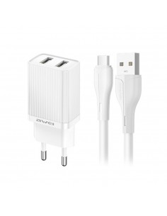Įkroviklis Awei C15-EU 2xUSB-A 10W baltas