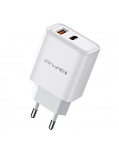 Įkroviklis Awei PD81-EU USB-A/USB-C baltas