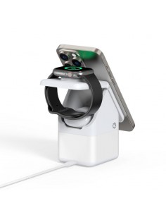Įkroviklis belaidis DUZZONA W20 4-in-1 MagSafe baltas 2