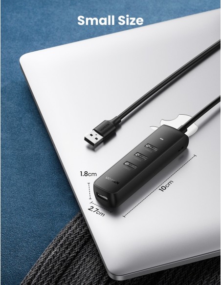 USB šakotuvas Ugreen CM416 USB-A 3.0 to 4xUSB-A 3.0 (10915) juodas