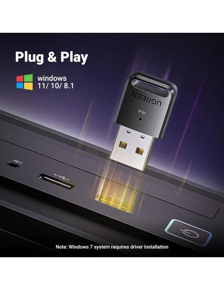Bluetooth adapteris Ugreen CM748 Bluetooth 5.4 (35058) juodas