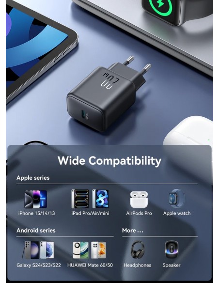 Įkroviklis Joyroom JR-TCF20 USB-C PD20W juodas