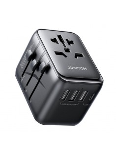 Universalus kelioninis įkroviklis Joyroom JR-TCW01 3xUSB-A/USB-C juodas