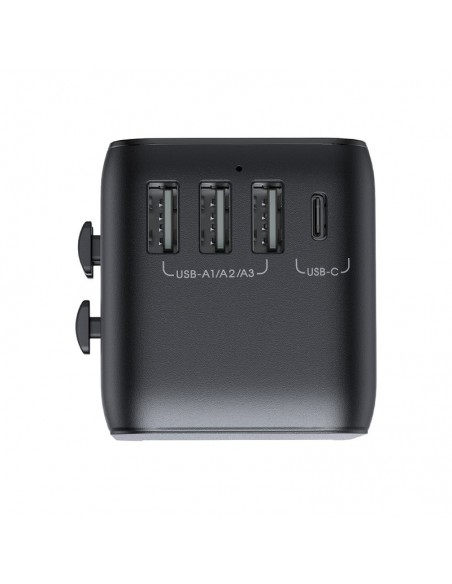 Universalus kelioninis įkroviklis Joyroom JR-TCW01 3xUSB-A/USB-C juodas