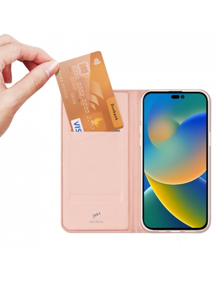 Dėklas Dux Ducis Skin Pro Apple iPhone 16 rožinio aukso