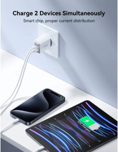 Įkroviklis Joyroom JR-TCF15 USB-C/USB-A 30W baltas 2