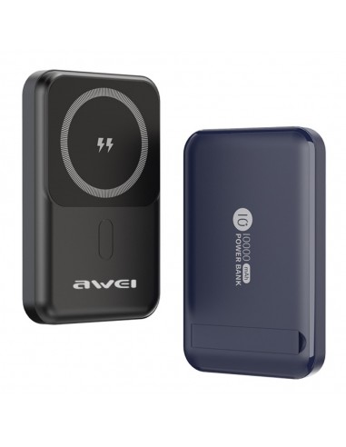 Išorinė baterija Power Bank Awei P139K 22.5W Magnetic Wireless 10000mAh juoda