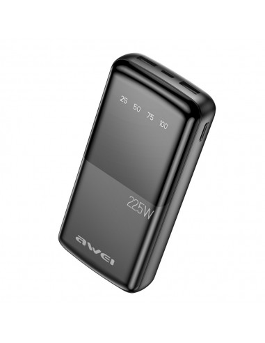 Išorinė baterija Power Bank Awei P13K PD20W/QC22.5W 20000mAh juoda
