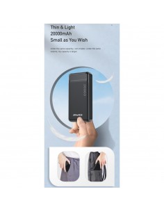 Išorinė baterija Power Bank Awei P6K 5V/2.1A 20000mAh juoda 2