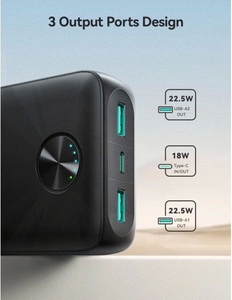 Išorinė baterija Power Bank Joyroom JR-PBF16 22.5W 20000mAh juoda