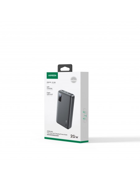 Išorinė baterija Power Bank Ugreen PB313 20W 20000mAh (25683) juoda