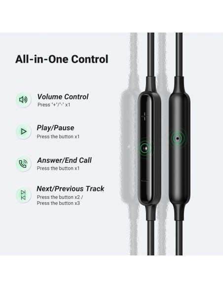 Ausinės Ugreen EP103 USB-C (30638) juodos