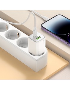 Įkroviklis Hoco N41 USB-A/USB-C PD20W+QC3.0 baltas 2