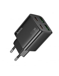 Įkroviklis Hoco N56 2xUSB-C/2xUSB-A PD30W juodas 2