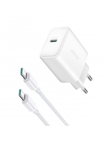 Įkroviklis Joyroom JR-TCF24 USB-C PD30W + USB-C to USB-C cable 1.0m baltas