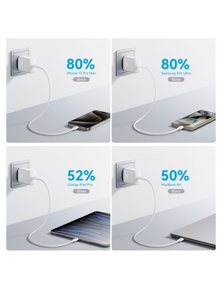 Įkroviklis Joyroom JR-TCF24 USB-C PD30W baltas