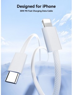 USB kabelis Joyroom S-A45 USB-C to Lightning 30W 1.2m baltas 2