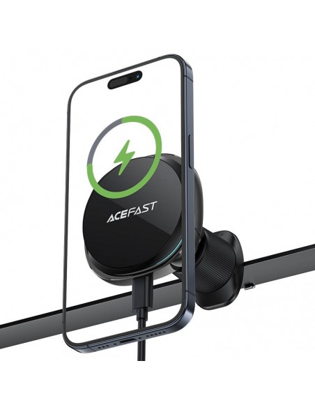 Automobilinis laikiklis-įkroviklis Acefast D31 MagSafe 15W juodas