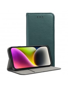 Dėklas Smart Magnetic Xiaomi Redmi 14C tamsiai žalias