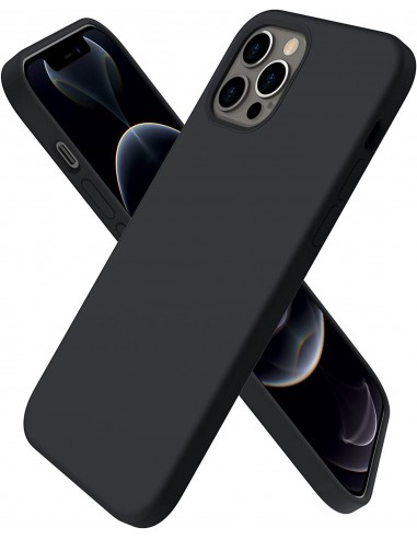 Dėklas Liquid Silicone 1.5mm Apple iPhone 12 Pro Max juodas