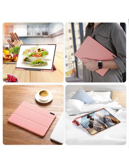Dėklas Dux Ducis Domo Samsung X920 Tab S10 Ultra rožinis