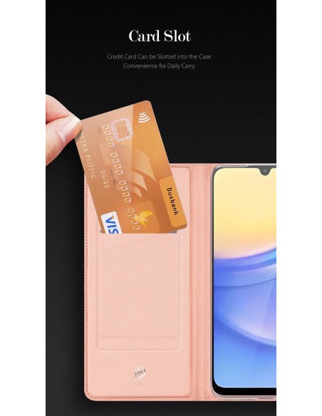 Dėklas Dux Ducis Skin Pro Samsung A165 A16 4G/A166 A16 5G rožinio aukso