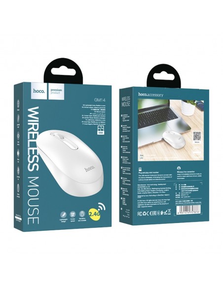 Belaidė pelė Hoco GM14 balta