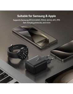 Įkroviklis Joyroom JR-TCG13 45W GaN USB-C juodas 2