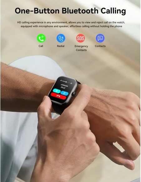 Išmanusis laikrodis Joyroom JR-FT5 Plus Fit-Life Series Smart Watch (Answer/Make Call) juodas