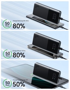 Išorinė baterija Power Bank Joyroom JR-PBF20 22.5W 10000mAh juoda 2