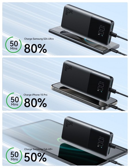 Išorinė baterija Power Bank Joyroom JR-PBF20 22.5W 10000mAh juoda