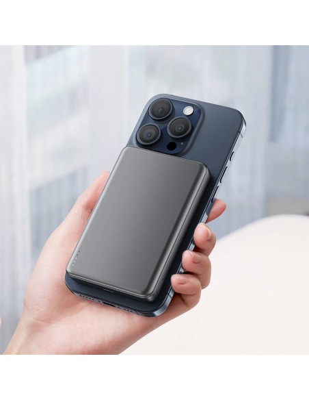 Išorinė baterija Power Bank Acefast M12-10000 PD20W Magnetic Wireless 10000mAh juoda