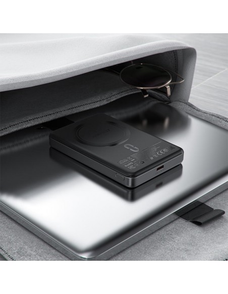 Išorinė baterija Power Bank Acefast M12-10000 PD20W Magnetic Wireless 10000mAh juoda