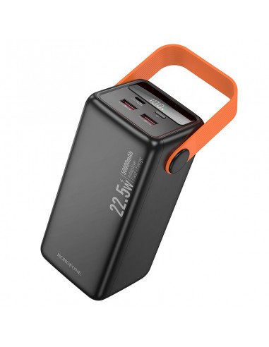 Išorinė baterija Power Bank Borofone BJ66A 22.5W+PD20W 50000mAh juoda