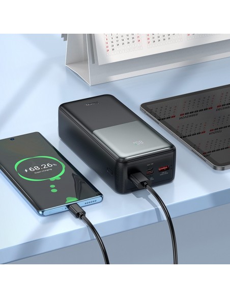Išorinė baterija Power Bank Hoco J136B 22.5W+PD20W 30000mAh juoda