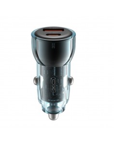 Automobilinis įkroviklis XO CC60 USB-A/USB-C 60W mėlynas