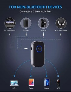 AUX Bluetooth laisvų rankų imtuvas Reach BR-1 juodas 2