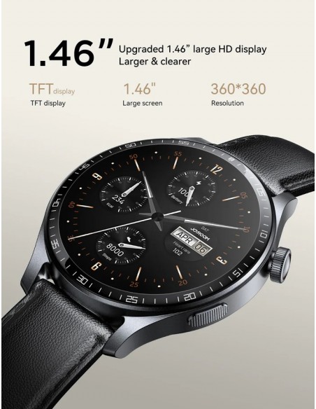 Išmanusis laikrodis Joyroom JR-FC2 Pro Classic Series Smart Watch (Make/Answer Call) Moonlight Silver