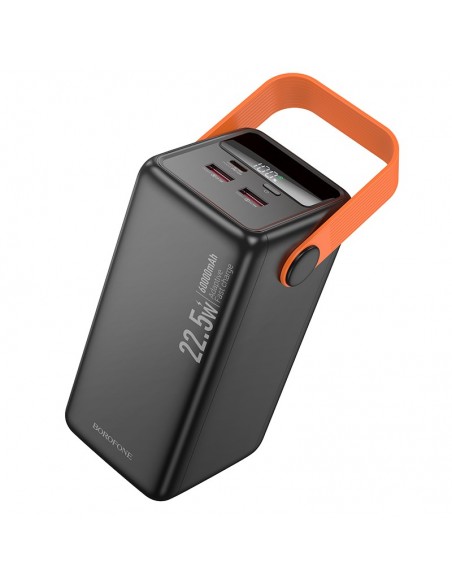 Išorinė baterija Power Bank Borofone BJ66B 22.5W+PD20W 60000mAh juoda