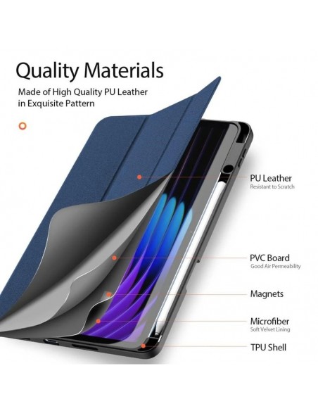 Dėklas Dux Ducis Domo Xiaomi Pad 7/Pad 7 Pro tamsiai mėlynas