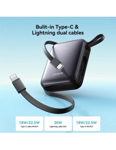 Išorinė baterija Power Bank Joyroom JR-PBF27 22.5W Mini 10000mAh juoda 2