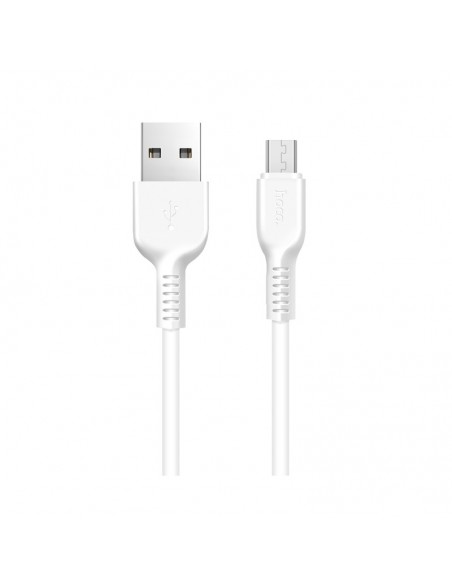 USB kabelis Hoco X20 USB-A to MicroUSB 2.0m baltas