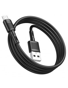 USB kabelis Hoco X83 USB-A to MicroUSB 1.0m juodas 2