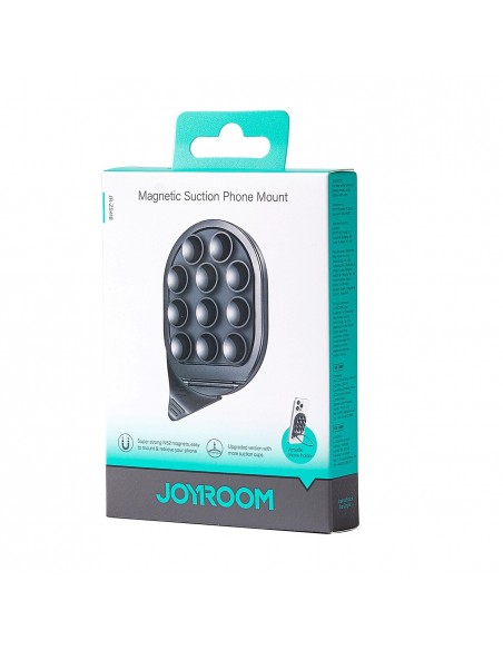 Magnetinis telefono laikiklis su siurbtukais Joyroom JR-ZS418 juodas