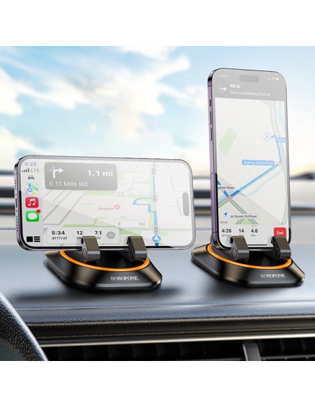 Automobilinis telefono laikiklis Borofone BH116 (dashboard) juodas