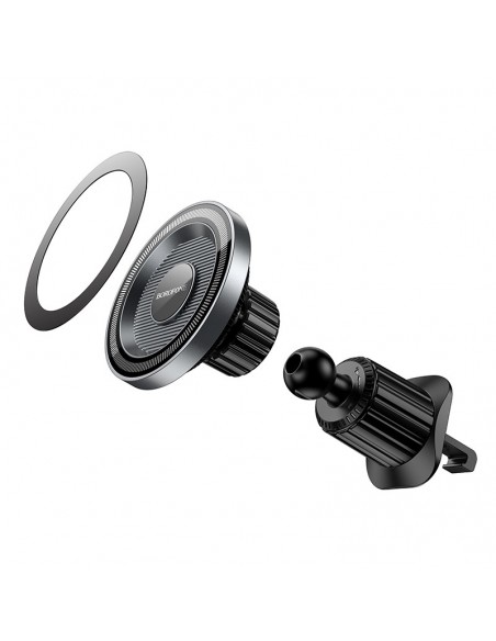Automobilinis telefono laikiklis Borofone BH122 Magsafe (air vent) juodas