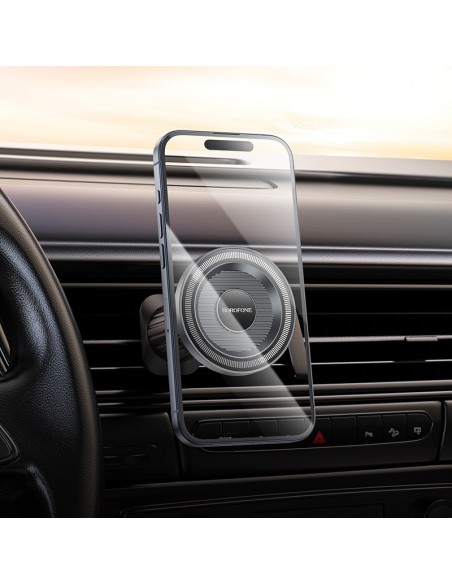 Automobilinis telefono laikiklis Borofone BH122 Magsafe (air vent) juodas